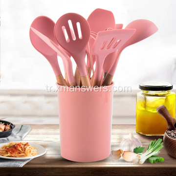 Mutfak silikon kauçuk spatula pişirme kazıyıcı bıçak